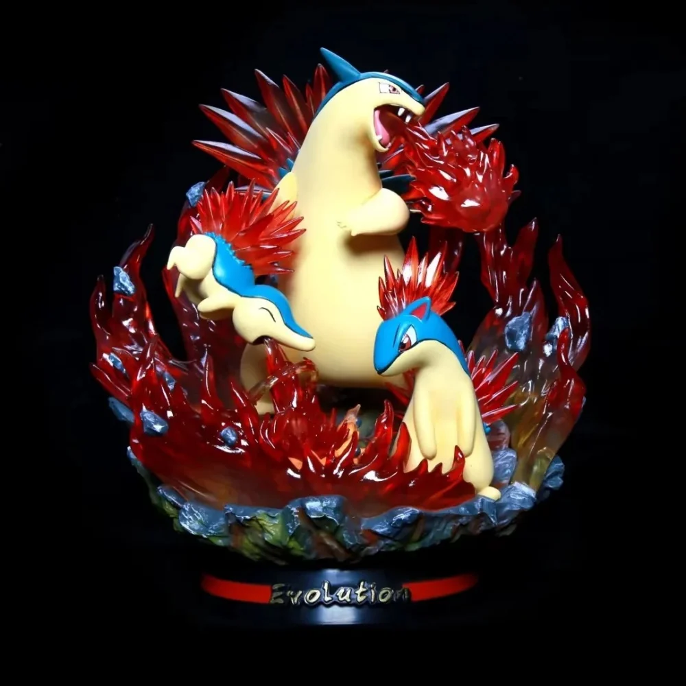 Anime Pokemon Typhlosion Quilava Cyndaquil GK Evolutionary Group PVC Action Figure Collectible Model Doll Toy 27CM
Anime Pokemon Typhlosion Quilava Cyndaquil GK Evolutionary Group PVC Action Figure Collectible Model Doll Toy 27CM