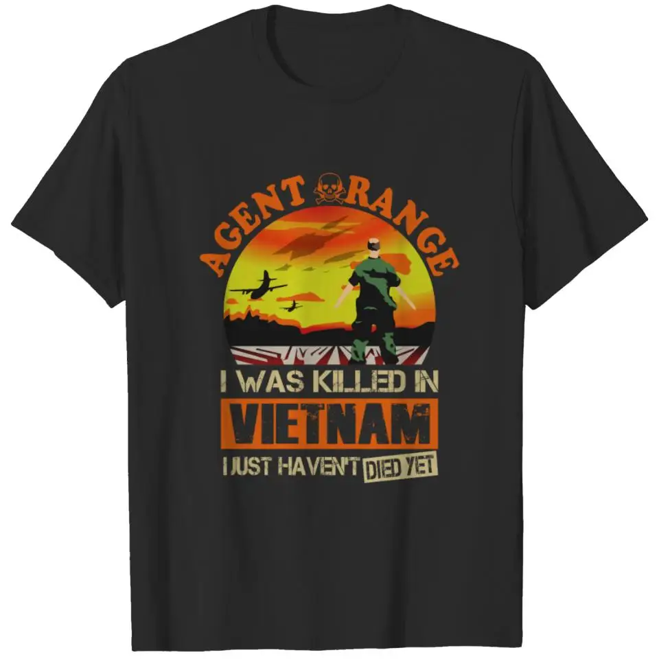 Agent Orange I Was Killed In Vietnam T-shirt Vintage Short Sleeve Crew Neck Clothing
Agent Orange I Was Killed In Vietnam T-shirt Vintage Short Sleeve Crew Neck Clothing