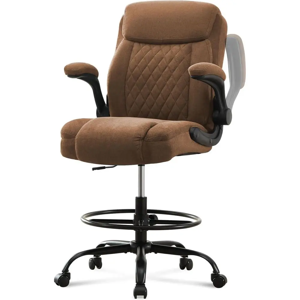 Drating Chair Tall Oice Chair or Standing Desk, Ergonomic Tall Desk Chair with Adjustable oot Ring, lip-Up Armrests, Lumbar Supp
Drating Chair Tall Oice Chair or Standing Desk, Ergonomic Tall Desk Chair with Adjustable oot Ring, lip-Up Armrests, Lumbar Supp