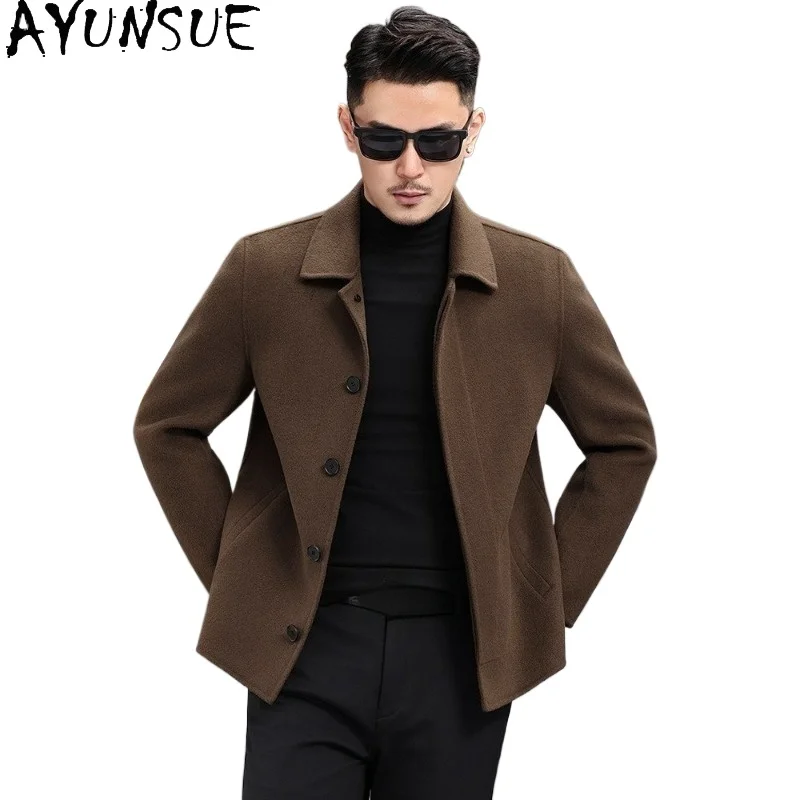 AYUNSUE New Autumn Winter 100% Wool Coat Man Clothing Casual Short Fashion Double-sided Wool Jacket Men Abrigo Hombre Invierno
AYUNSUE New Autumn Winter 100% Wool Coat Man Clothing Casual Short Fashion Double-sided Wool Jacket Men Abrigo Hombre Invierno
