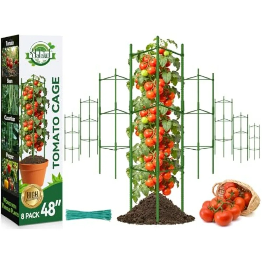 Tomato Cages for Garden, Up to 4FT Adjustable Tomato Cage, Garden Stakes Tomatoe Trellis for Pots, Tomatoes Plant Support for R
Tomato Cages for Garden, Up to 4FT Adjustable Tomato Cage, Garden Stakes Tomatoe Trellis for Pots, Tomatoes Plant Support for R