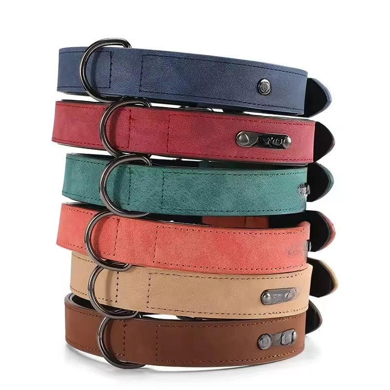 Manufacturer Wholesale Modern Custom Logo Personalized Soft Comfortable Durable Simple Letter Adjustable PU Leather Pet Collar
Manufacturer Wholesale Modern Custom Logo Personalized Soft Comfortable Durable Simple Letter Adjustable PU Leather Pet Collar