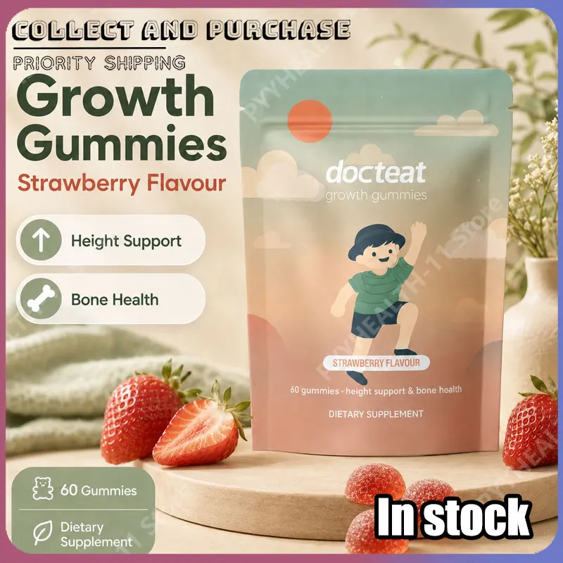Docteat Growth Gummies for Boys & Girls Strawberry Flavor Height & Bone Health SupportCalcium Vitamin D Gluten Free 60 Count
Docteat Growth Gummies for Boys & Girls Strawberry Flavor Height & Bone Health SupportCalcium Vitamin D Gluten Free 60 Count