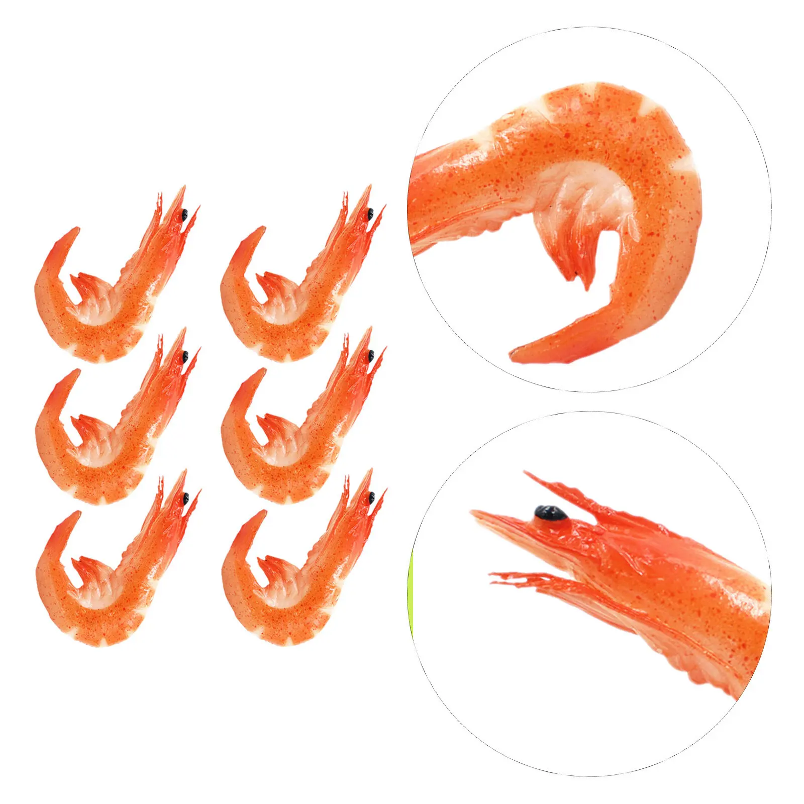 6Pcs Realistic Artificial Shrimp Decoration for Home Office Garden Lifelike Fake Food Display Prop Restaurant Decor
6Pcs Realistic Artificial Shrimp Decoration for Home Office Garden Lifelike Fake Food Display Prop Restaurant Decor