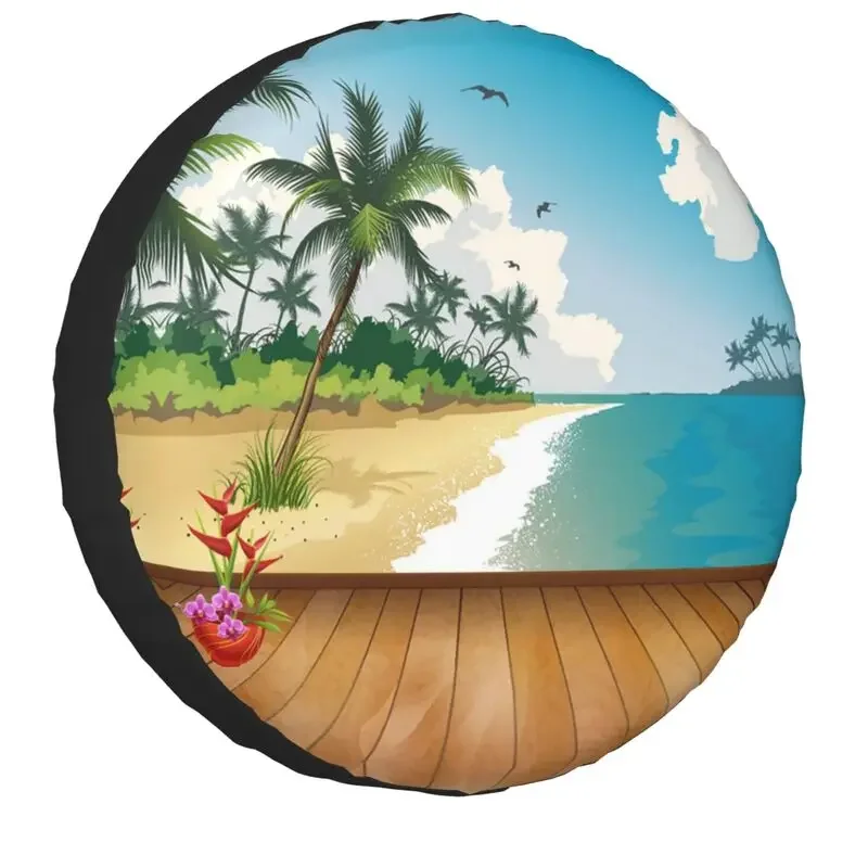 Beautiful Blue Sky Beach Palm Tree Spare Wheel Tire Cover for Toyota Mitsubishi Suzuki Jeep SUV Camper Vehicle 14" 15" 16" 17"
Beautiful Blue Sky Beach Palm Tree Spare Wheel Tire Cover for Toyota Mitsubishi Suzuki Jeep SUV Camper Vehicle 14" 15" 16" 17"