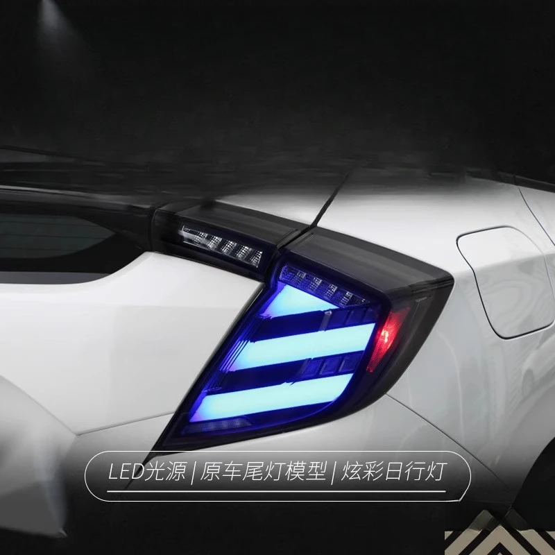 Подходит для Civic 10-го поколения (хэтчбек): Модифицированный RGB-светодиодный задний фонарь с динамическим указателем поворота и функцией ходовых огней
Подходит для Civic 10-го поколения (хэтчбек): Модифицированный RGB-светодиодный задний фонарь с динамическим указателем поворота и функцией ходовых огней