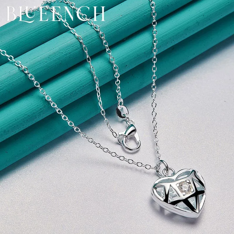 Blueench 925 Sterling Silver Love Heart Stereo Cutout Pendant Necklace for Ladies Wedding Party Fashion Charm Jewelry
Blueench 925 Sterling Silver Love Heart Stereo Cutout Pendant Necklace for Ladies Wedding Party Fashion Charm Jewelry