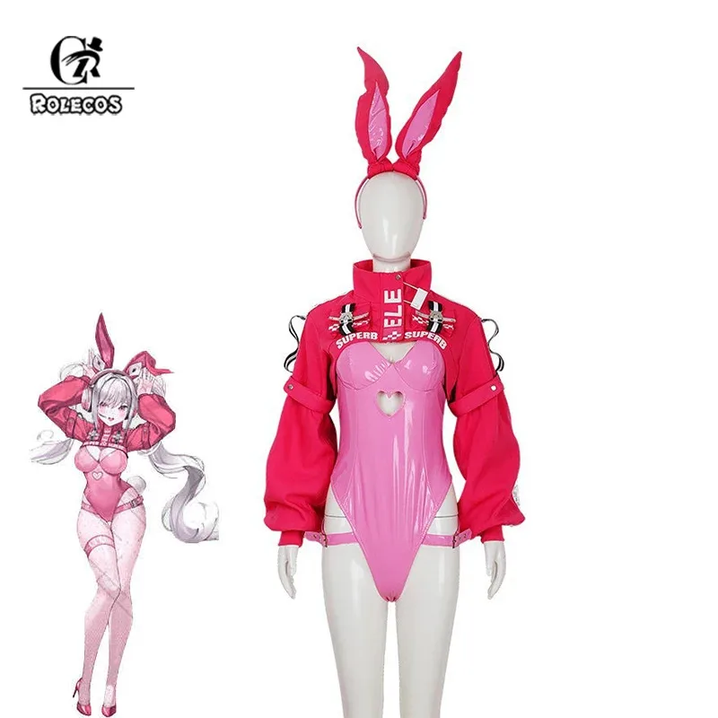 ROLECOS Alice Bunny Girl Costume NIKKE Goddess of Victory Women Sexy Alice Cosplay Bunny Suit Jumpsuits with Coat
ROLECOS Alice Bunny Girl Costume NIKKE Goddess of Victory Women Sexy Alice Cosplay Bunny Suit Jumpsuits with Coat