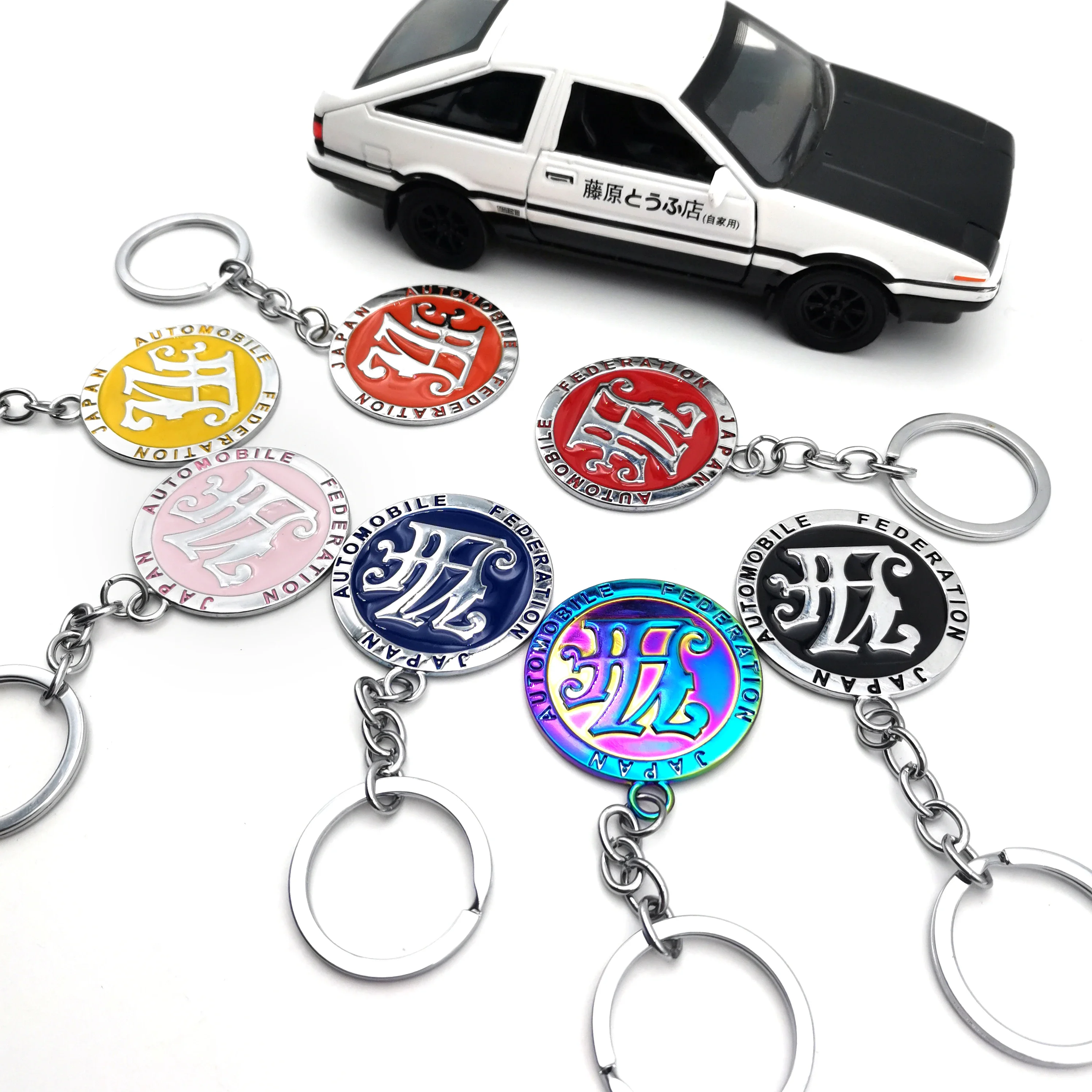 New JDM Keychain Car Front Grille Badge Logo Keyring Zinc Alloy Japan Automobile Federation Emblem Key Ring Auto Accessories
New JDM Keychain Car Front Grille Badge Logo Keyring Zinc Alloy Japan Automobile Federation Emblem Key Ring Auto Accessories
