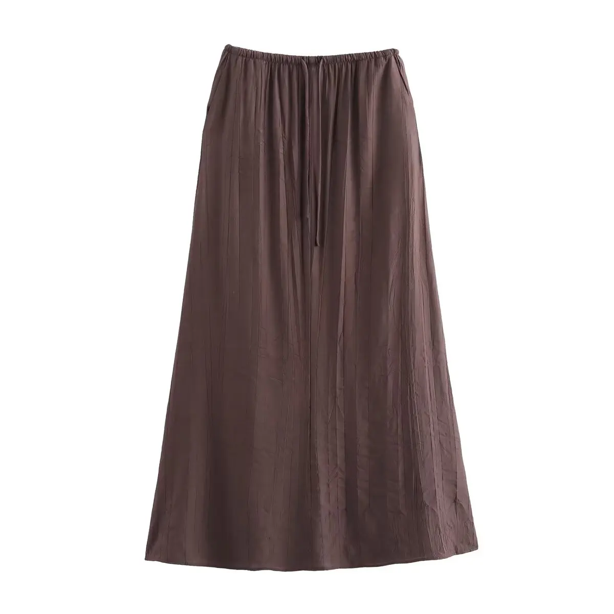 ZBZA Autumn New Faionable Two-Color Striped Pleated Midi Skirt Women's Clothing Versatile Design A-Line Polyester Fiber
ZBZA Autumn New Faionable Two-Color Striped Pleated Midi Skirt Women's Clothing Versatile Design A-Line Polyester Fiber
