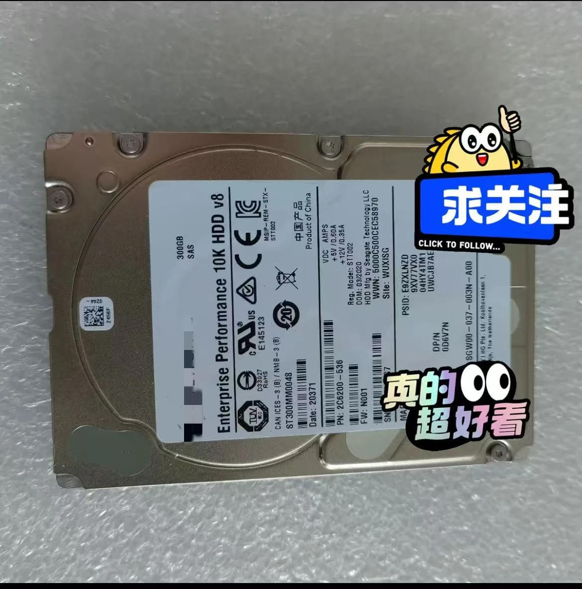 Brand new original ST300MMM0048 for DELL 300G SAS server hard drive 10K 2.5-inch
Brand new original ST300MMM0048 for DELL 300G SAS server hard drive 10K 2.5-inch