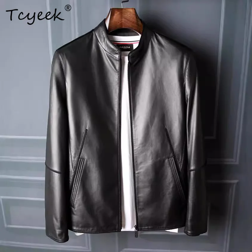 Tcyeek Natural Sheepskin Real Leather Jacket Men Spring Autumn Clothes Fashion Mens Motocycle Jackets Trendy Jaqueta De Couro
Tcyeek Natural Sheepskin Real Leather Jacket Men Spring Autumn Clothes Fashion Mens Motocycle Jackets Trendy Jaqueta De Couro