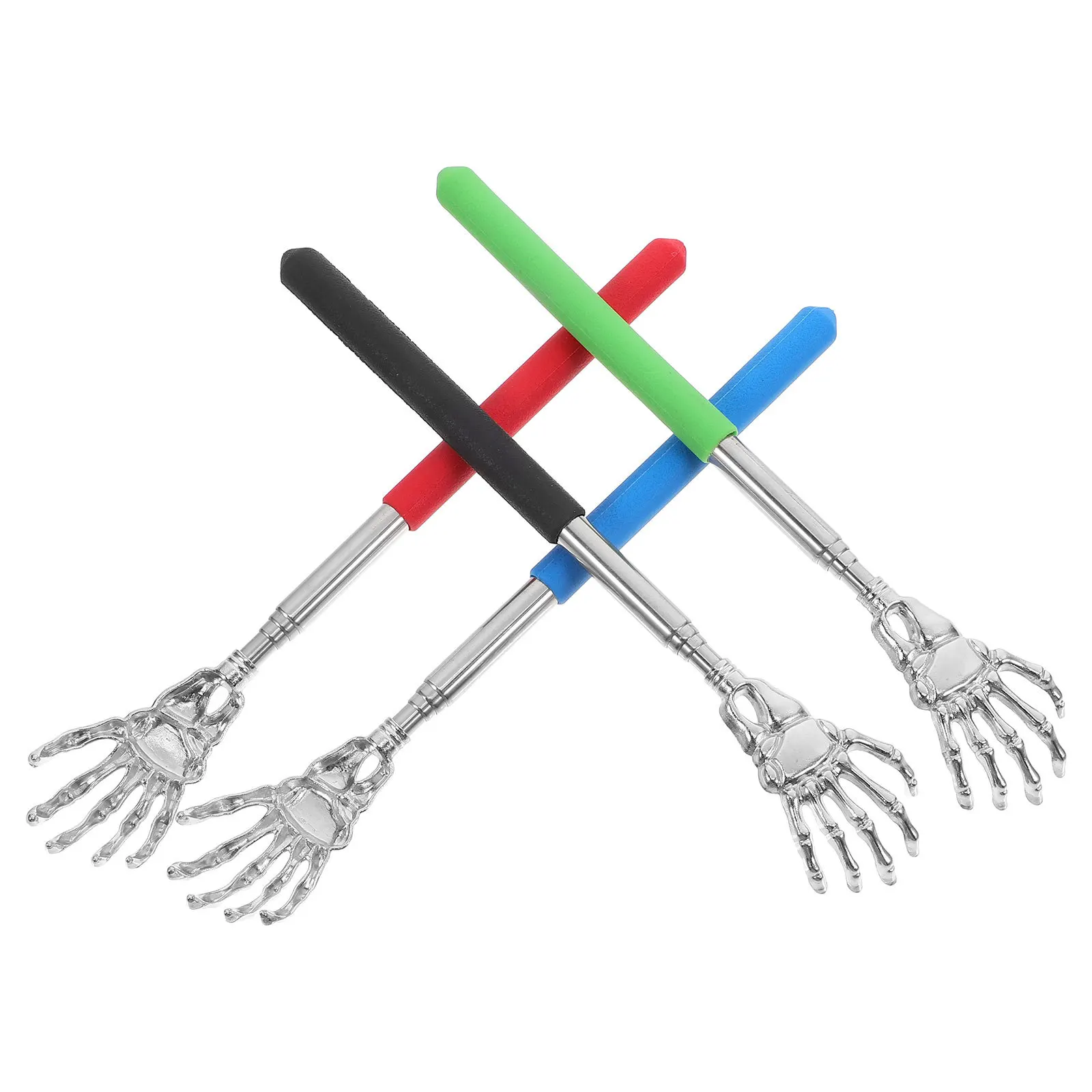 4Pcs Metal Back Scratcher Extendable Stainless Steel Ghost Hand Design Heavy Duty Itch Relief Massager for Scalp and Back
4Pcs Metal Back Scratcher Extendable Stainless Steel Ghost Hand Design Heavy Duty Itch Relief Massager for Scalp and Back