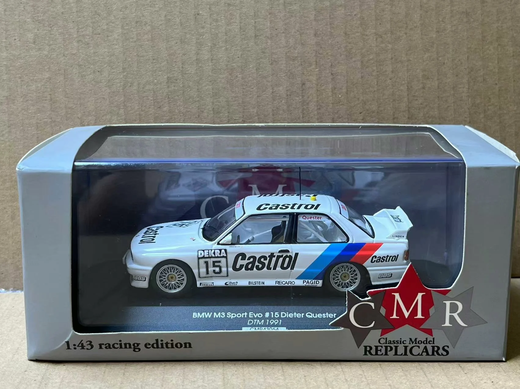 Diecast CMR 1/43 Scale BMW M3 Sport Evo #15 DTM 1991 BMW Racing Alloy Car Model Collectible Toy Gift Souvenir Display Ornament
Diecast CMR 1/43 Scale BMW M3 Sport Evo #15 DTM 1991 BMW Racing Alloy Car Model Collectible Toy Gift Souvenir Display Ornament