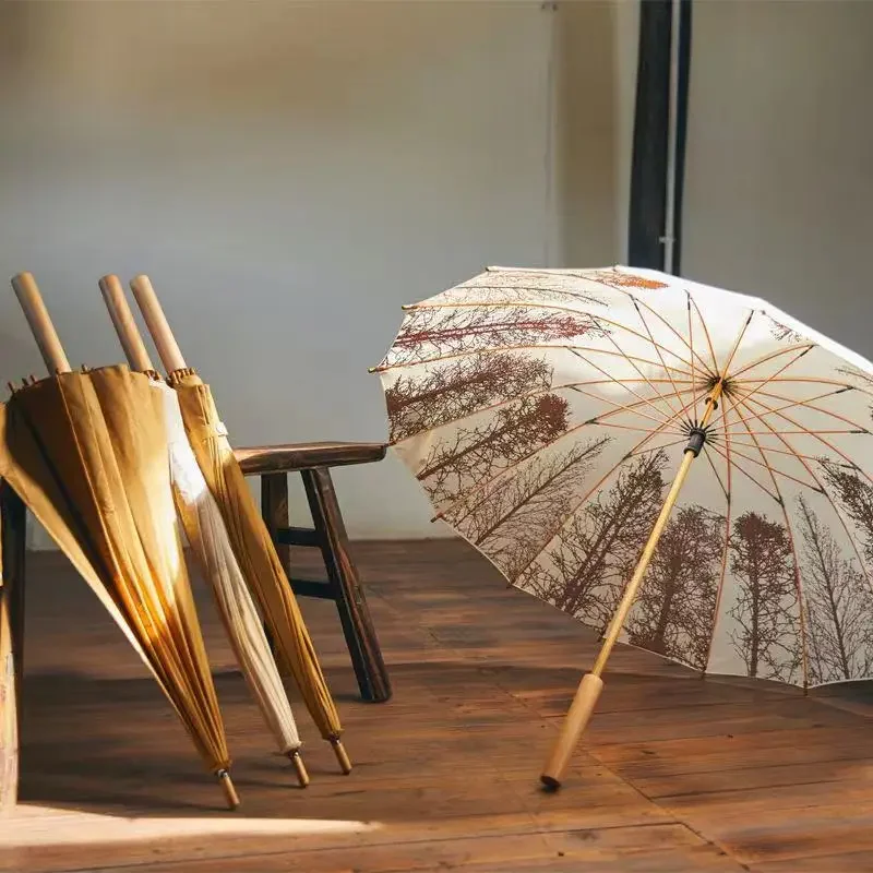 16 Bone Clear Umbrella National Style Retro Art Small Fresh Long Handle Fiber Solid Wood Windproof and Sunscreen Black Adhesive
16 Bone Clear Umbrella National Style Retro Art Small Fresh Long Handle Fiber Solid Wood Windproof and Sunscreen Black Adhesive