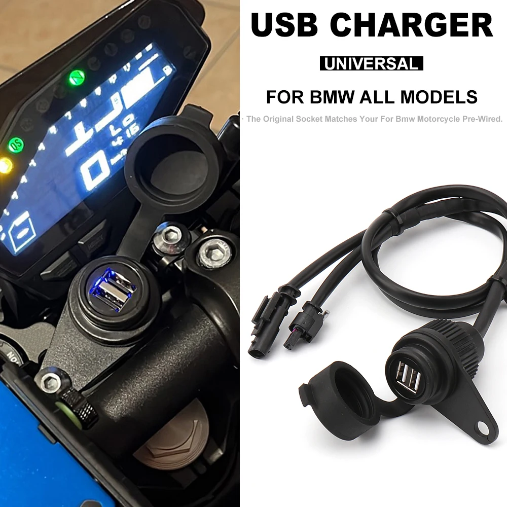 R1200R R1250RT R1200RT Motorcycle Waterproof USB Charger Adapter Dual USB Port Quick Charge For BMW R1200GS R1250GS Adventure
R1200R R1250RT R1200RT Motorcycle Waterproof USB Charger Adapter Dual USB Port Quick Charge For BMW R1200GS R1250GS Adventure