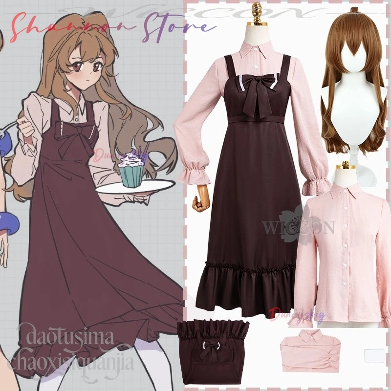 Aisakaa Taigaa Аниме ТИГР Пушистый Косплей DRAGON 코스프레 Зимняя кавайная одежда Коричневое платье Розовая рубашка с длинными рукавами Christmas Cos
Aisakaa Taigaa Аниме ТИГР Пушистый Косплей DRAGON 코스프레 Зимняя кавайная одежда Коричневое платье Розовая рубашка с длинными рукавами Christmas Cos