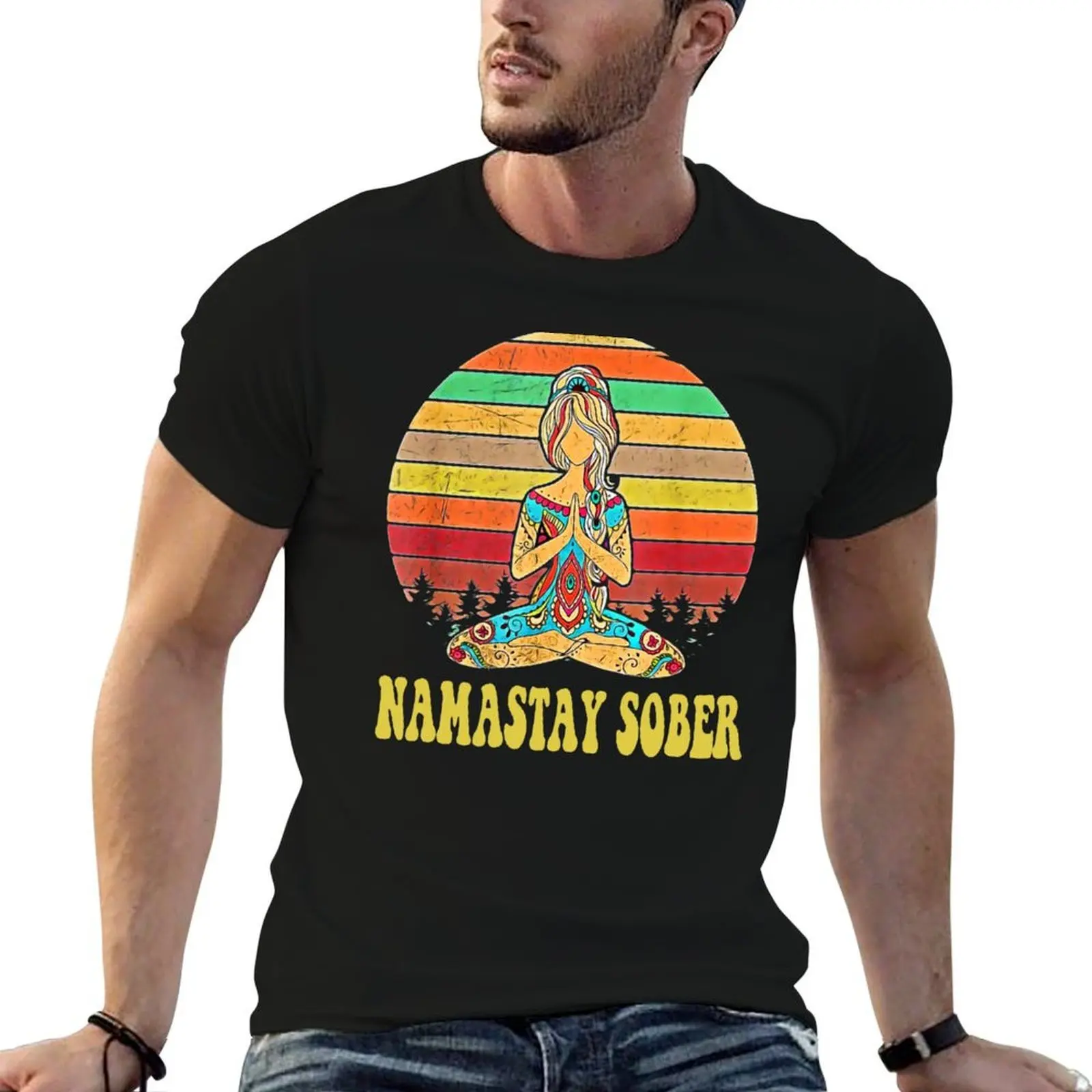 Narcotics Anonymous Gifts 12 Steps Namastay Sober T-Shirt man t shirt summer cotton t shirts man 100% T-Shirt
Narcotics Anonymous Gifts 12 Steps Namastay Sober T-Shirt man t shirt summer cotton t shirts man 100% T-Shirt