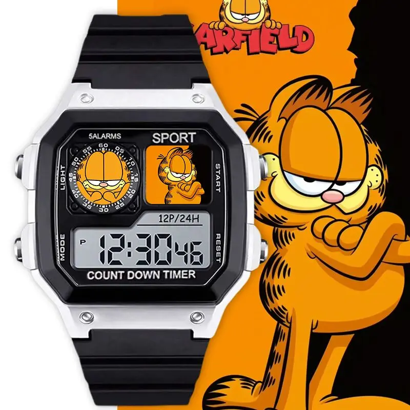 Garfield animation cartoon cute student watch personality unisex small square digital watch silent alarm clock timer wholesale
Garfield animation cartoon cute student watch personality unisex small square digital watch silent alarm clock timer wholesale