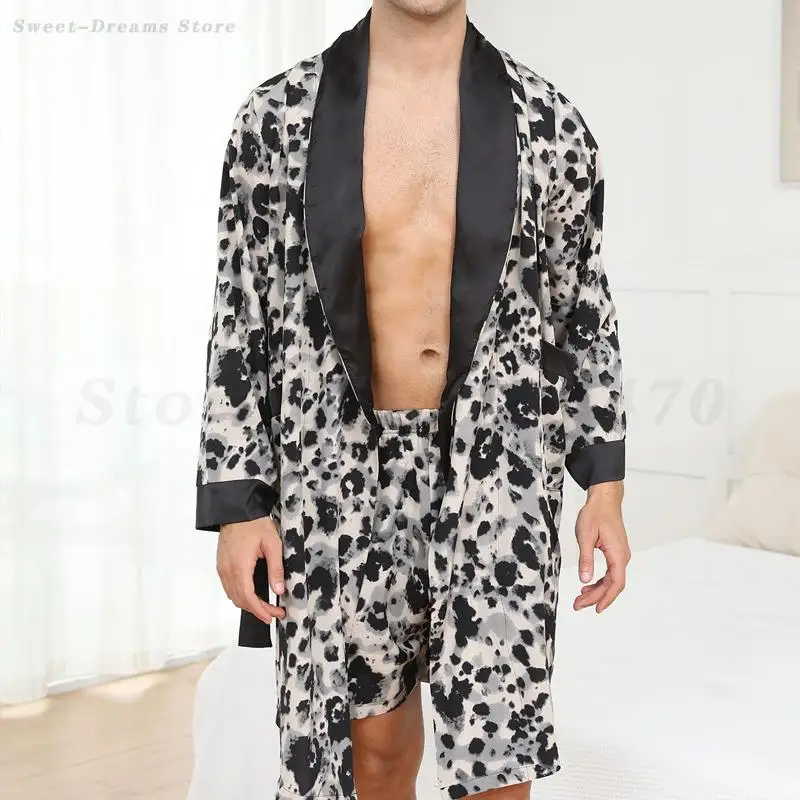 Мужской халат, шорты, пижамный комплект из 2 предметов, атласное кимоно с принтом, платье Pijama Mujer, весна-осень, новая домашняя одежда, домашняя одежда, мужская одежда для сна
Мужской халат, шорты, пижамный комплект из 2 предметов, атласное кимоно с принтом, платье Pijama Mujer, весна-осень, новая домашняя одежда, домашняя одежда, мужская одежда для сна