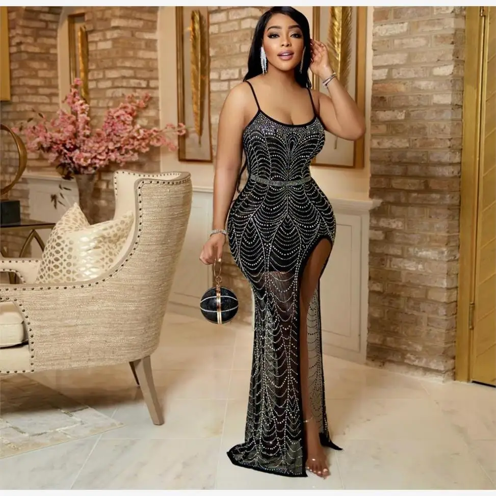 Прозрачное длинное платье Sexy Me Hot Drill с разрезом и v-образным вырезом, летнее женское платье из полиэстера, сексуальное платье на бретельках
Прозрачное длинное платье Sexy Me Hot Drill с разрезом и v-образным вырезом, летнее женское платье из полиэстера, сексуальное платье на бретельках