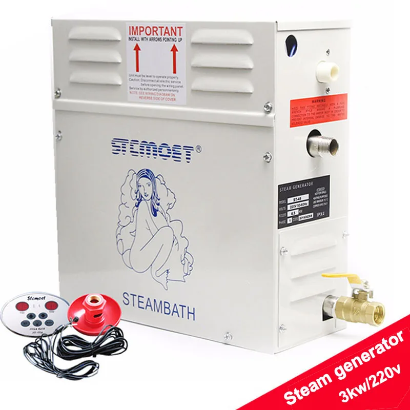 3KW Sauna Machine Steam Generator ST-30 Home Steam Wet Stream Furnace Commercial Sauna Equipment With Digital Controller 220V
3KW Sauna Machine Steam Generator ST-30 Home Steam Wet Stream Furnace Commercial Sauna Equipment With Digital Controller 220V