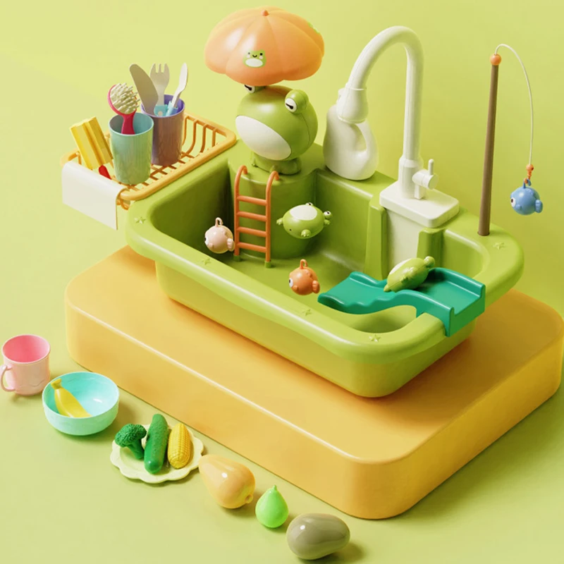 Children's Kitchen Faucet Toy With Running Water Plastic Kid Electric Dishwasher Doll Faucet Tableware Girl Doll Set
Children's Kitchen Faucet Toy With Running Water Plastic Kid Electric Dishwasher Doll Faucet Tableware Girl Doll Set
