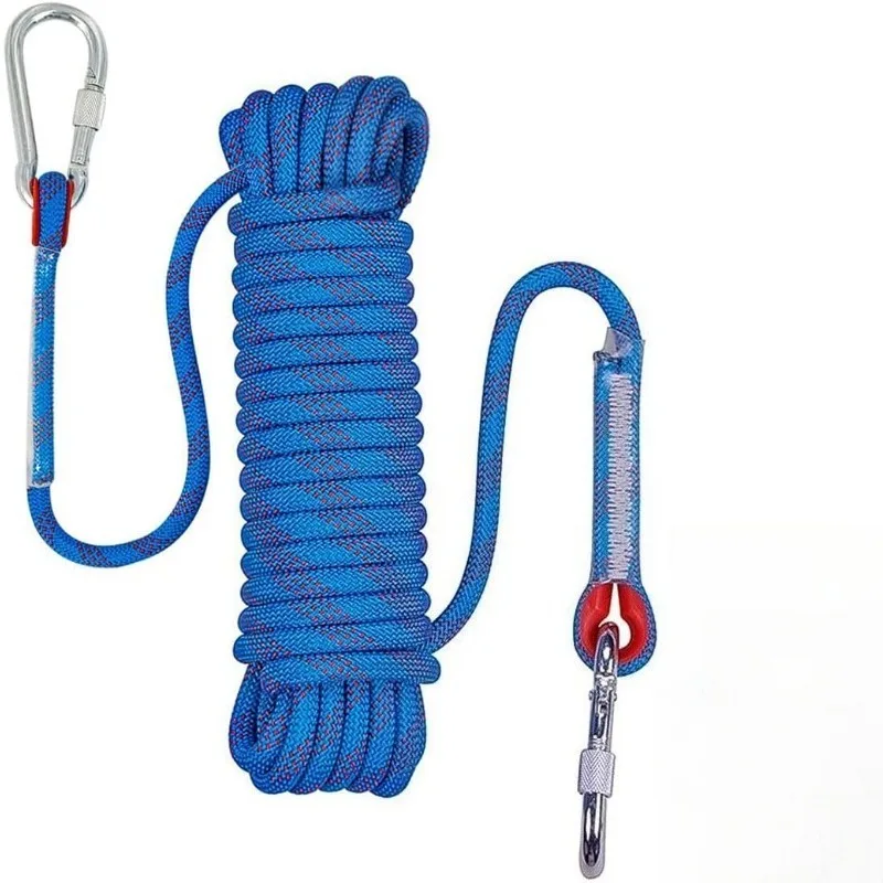 10mm High Strength Cord Rope with 2 Steel Hooks, for Outdoor and Fire Rescue Safety Escape Tow Strap Equipment Rugged and Safe
10mm High Strength Cord Rope with 2 Steel Hooks, for Outdoor and Fire Rescue Safety Escape Tow Strap Equipment Rugged and Safe