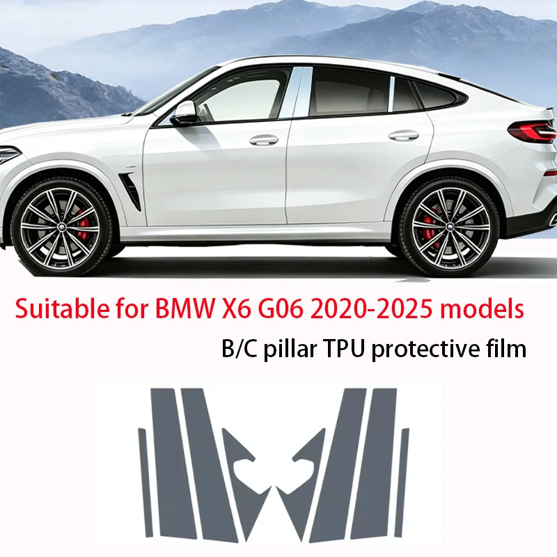 Fit For BMW X6 G06 2020-2025 BC Pillar TPU Film Transparent Frosted Black Anti Scratch Anti Fingerprint Soft Vinyl Door Pillar P
Fit For BMW X6 G06 2020-2025 BC Pillar TPU Film Transparent Frosted Black Anti Scratch Anti Fingerprint Soft Vinyl Door Pillar P