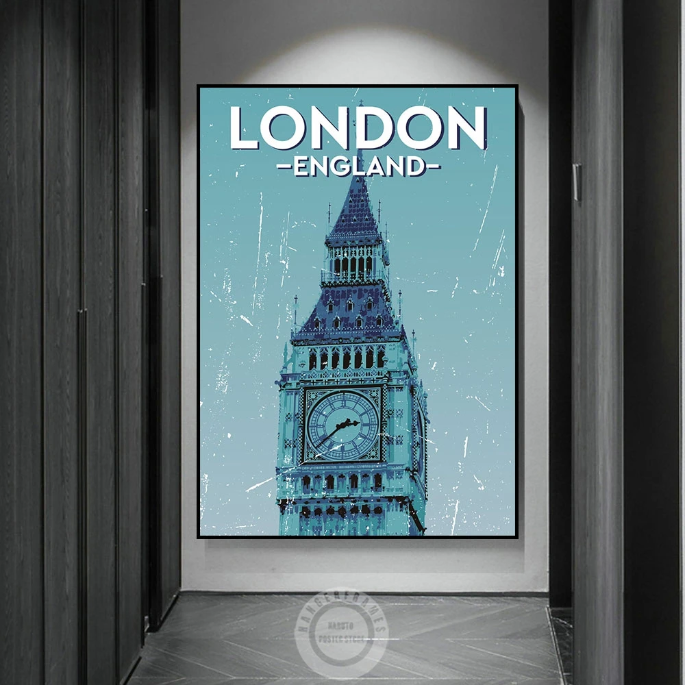 London Big Ben Poster Art Vintage City Symbol Prints Canvas Painting Great Clock Wall Art Pictures Living Room Home Decoration
London Big Ben Poster Art Vintage City Symbol Prints Canvas Painting Great Clock Wall Art Pictures Living Room Home Decoration