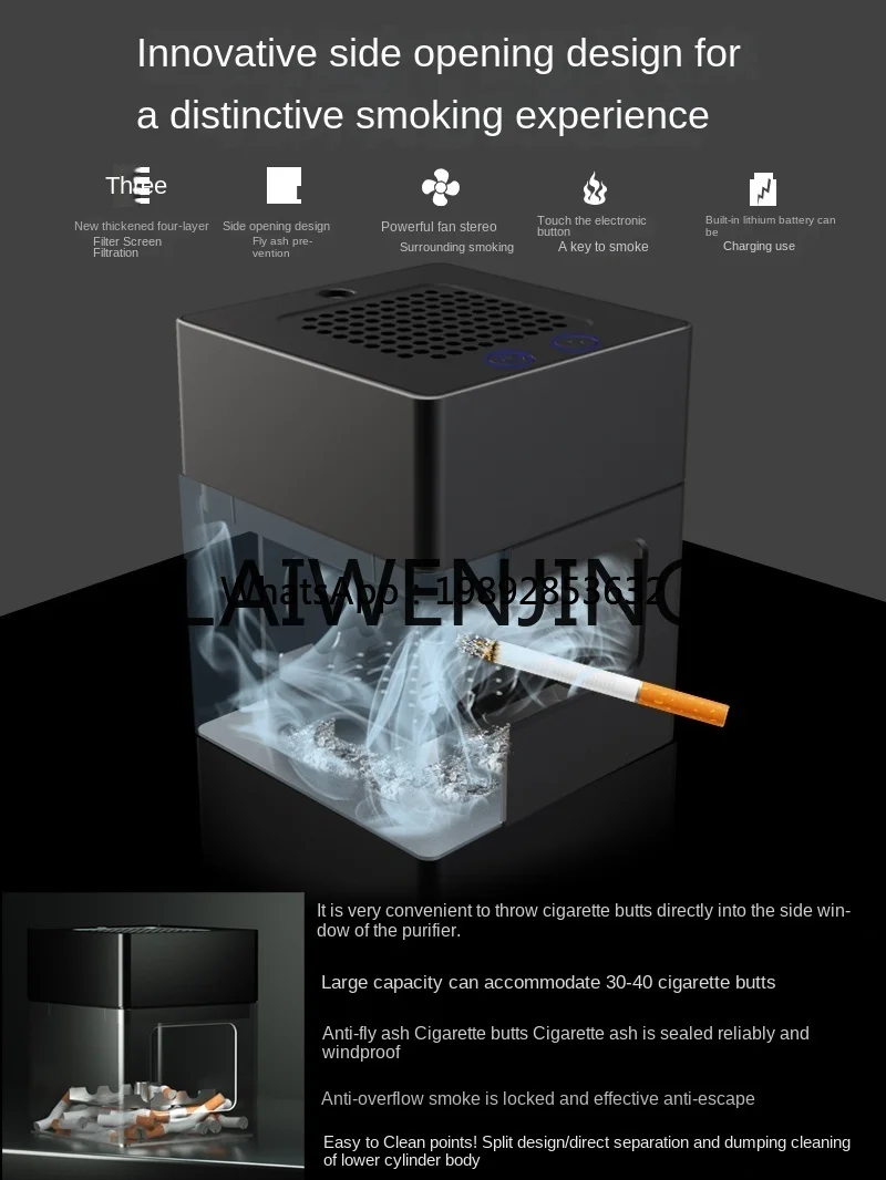 GZ-Z Smart Smoke-Free Metal Ashtray Top Grade Smoke Removal Creative Purifier
GZ-Z Smart Smoke-Free Metal Ashtray Top Grade Smoke Removal Creative Purifier