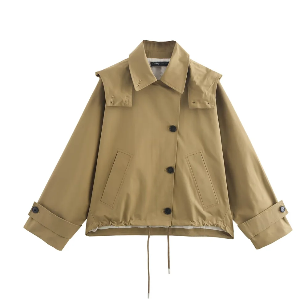 BM&MD&ZA2024 autumn new women's clothing simple loose versatile hooded long-sleeved casual short jacket
BM&MD&ZA2024 autumn new women's clothing simple loose versatile hooded long-sleeved casual short jacket