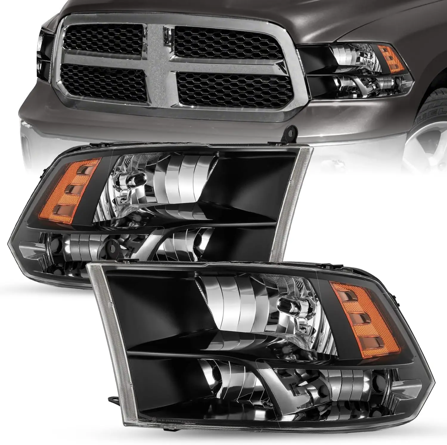 Фара с четырьмя звукоснимателями в сборе, совместимая с 2009-2018 Dodge Ram 1500/2010-2018 Dodge Ram 2500 3500 OE, замена галогенной тепловой мощности
Фара с четырьмя звукоснимателями в сборе, совместимая с 2009-2018 Dodge Ram 1500/2010-2018 Dodge Ram 2500 3500 OE, замена галогенной тепловой мощности