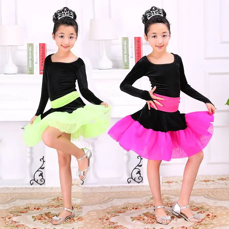 Professional Girl Long Sleeves Latin Dance Dress Children Ballroom Dancing Dress Kids Salsa Rumba Cha Cha Tango Stage Dress Wear
Professional Girl Long Sleeves Latin Dance Dress Children Ballroom Dancing Dress Kids Salsa Rumba Cha Cha Tango Stage Dress Wear