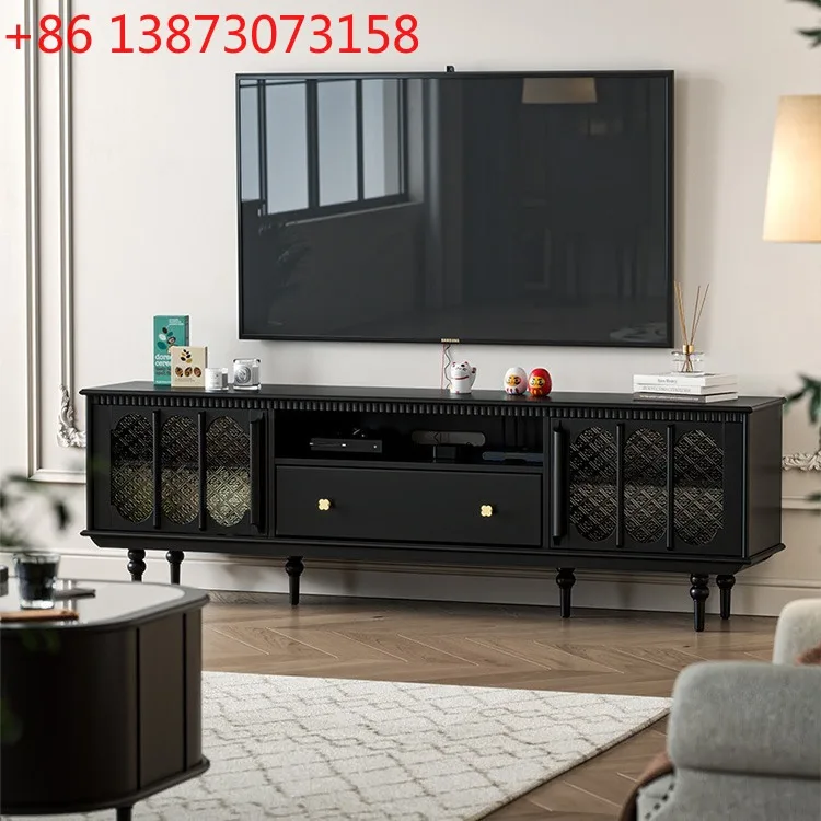 Luxury Pure Solid Wood TV Cabinet American Floor Storage Cabinet Integrated Mid-Ancient Style Living Room Home
Luxury Pure Solid Wood TV Cabinet American Floor Storage Cabinet Integrated Mid-Ancient Style Living Room Home