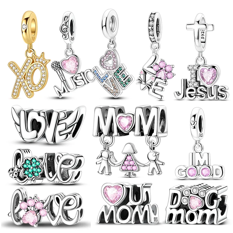 Подвески из стерлингового серебра 925 пробы, бусины «Любовь, мама», музыка, подвески в виде сердца Иисуса, подходят для женщин и девочек, оригинальный браслет, подарки «сделай сам»
Подвески из стерлингового серебра 925 пробы, бусины «Любовь, мама», музыка, подвески в виде сердца Иисуса, подходят для женщин и девочек, оригинальный браслет, подарки «сделай сам»