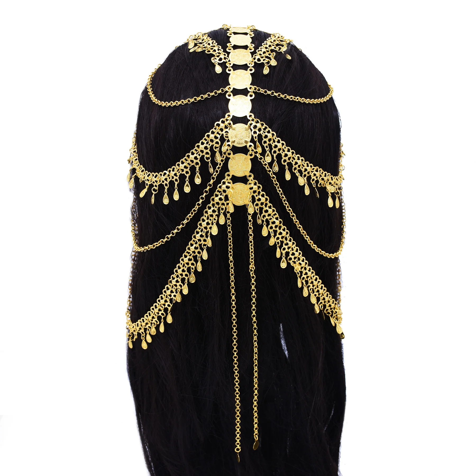 Arabic Headdress Middle Eastern European Popular Golden Hairband Alloy Coin Tassel Women Headband Wedding Jewelry
Arabic Headdress Middle Eastern European Popular Golden Hairband Alloy Coin Tassel Women Headband Wedding Jewelry