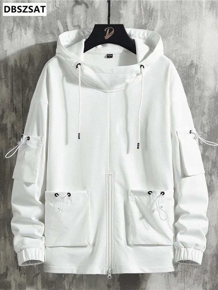 Spring Summer Adjustable Pockets White Oversized Hoodie Men Streetwear Pullover Loose Sweatshirt Male Hip Hop Hooded Tops 5XL
Spring Summer Adjustable Pockets White Oversized Hoodie Men Streetwear Pullover Loose Sweatshirt Male Hip Hop Hooded Tops 5XL