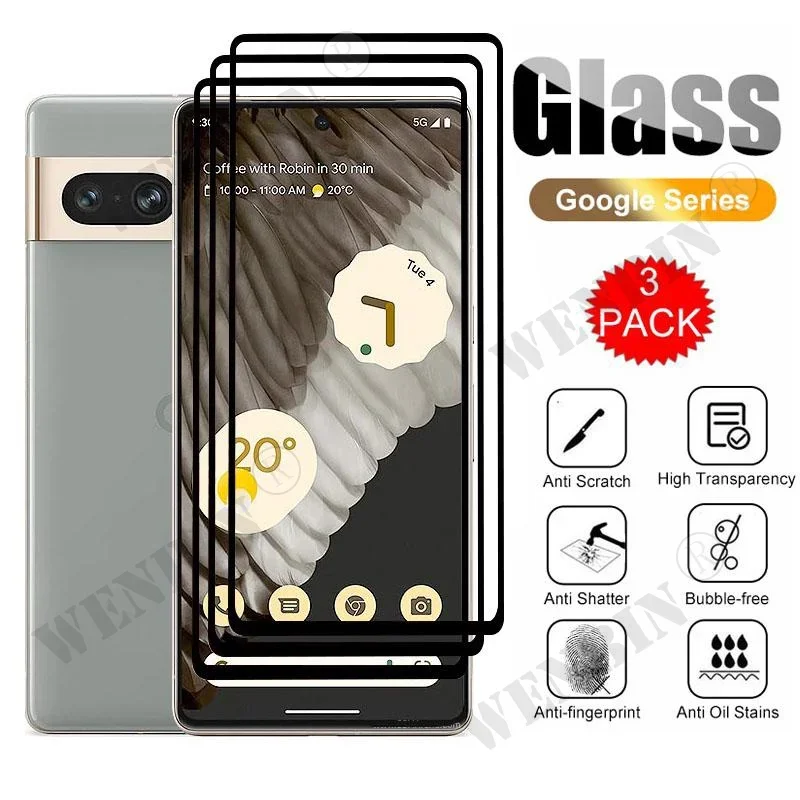 3 Pcs Tempered Glass For Google Pxiel 8 7 6 Pro 6A 5A 3 XL Full Cover Screen Protector
3 Pcs Tempered Glass For Google Pxiel 8 7 6 Pro 6A 5A 3 XL Full Cover Screen Protector