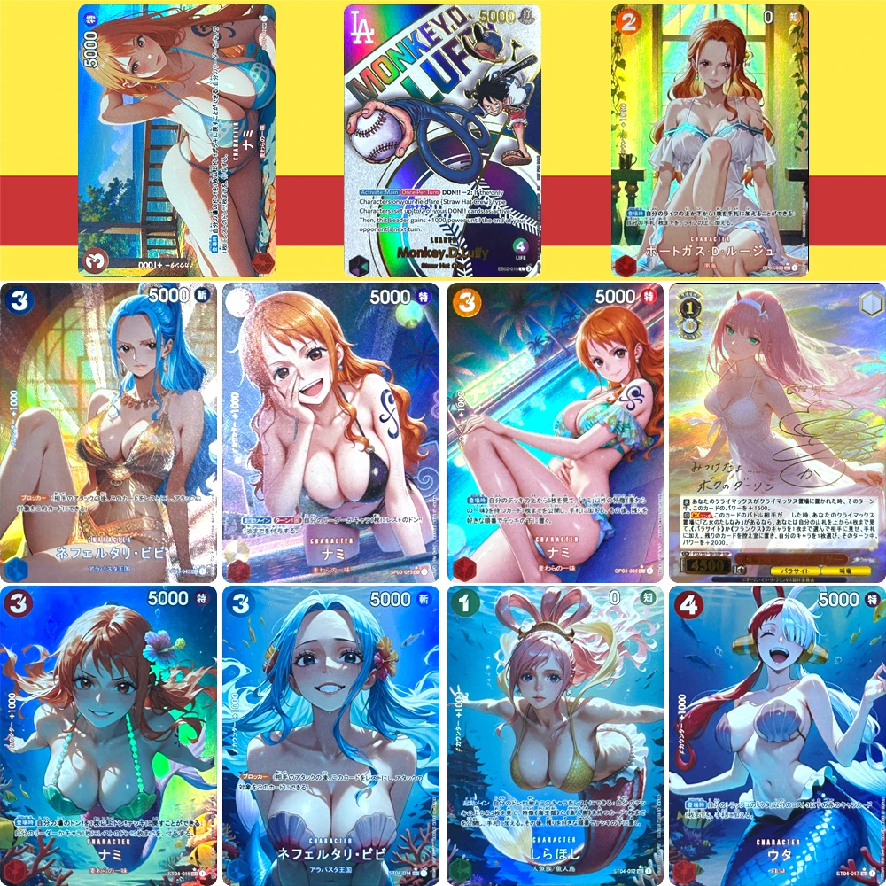 Anime characters OPCG Nami Nefertari D Vivi Boa Hancock DIY Homemade beauty Christmas birthday gift Game toys Collection card
Anime characters OPCG Nami Nefertari D Vivi Boa Hancock DIY Homemade beauty Christmas birthday gift Game toys Collection card