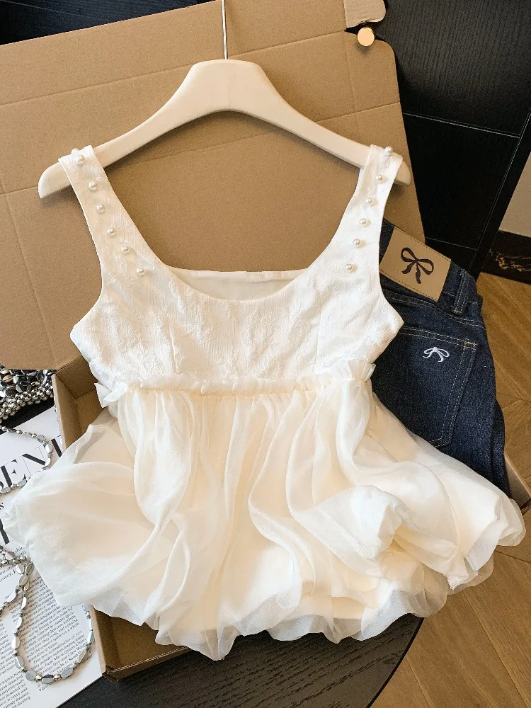 Sweet Style Irregular Tassel Splice Sleeveless Vest Women's Summer New Fashion Waist-Cinching Linen Blend Color Top
Sweet Style Irregular Tassel Splice Sleeveless Vest Women's Summer New Fashion Waist-Cinching Linen Blend Color Top
