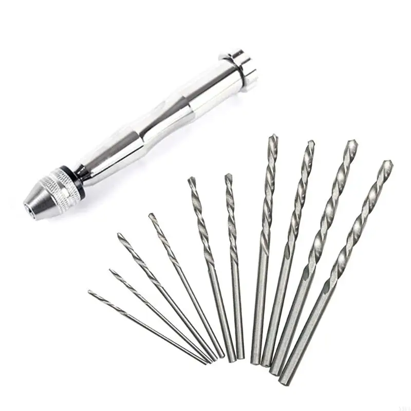 X9FA Portable Hand Drill Alloy Steel for DIY Projects and Crafting 10 Bits Included
X9FA Portable Hand Drill Alloy Steel for DIY Projects and Crafting 10 Bits Included