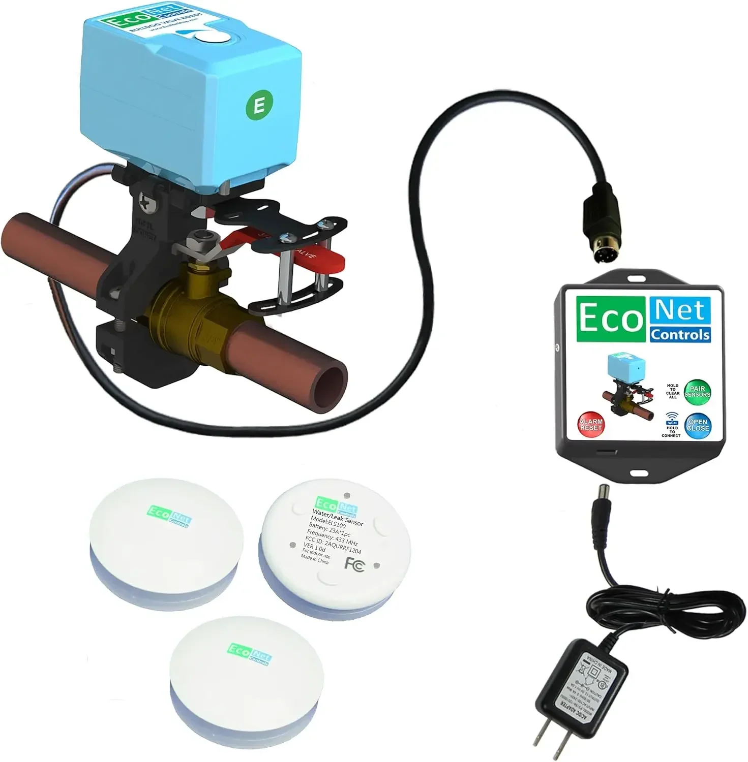 Bulldog Matter Over WiFi Starter Kit EVC400-MW-SK3 with 3 Sensors Easy Installation No Plumbing Smart Home
Bulldog Matter Over WiFi Starter Kit EVC400-MW-SK3 with 3 Sensors Easy Installation No Plumbing Smart Home