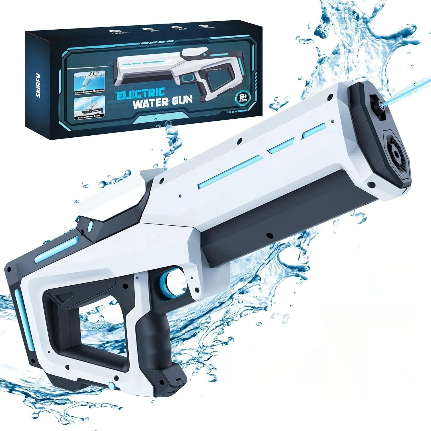KW New Product 2025 Water Gun Summer Toy Electric Automatic Water Gun Toy with Battery Squirt Strong Power Water Gun for Adults
KW New Product 2025 Water Gun Summer Toy Electric Automatic Water Gun Toy with Battery Squirt Strong Power Water Gun for Adults