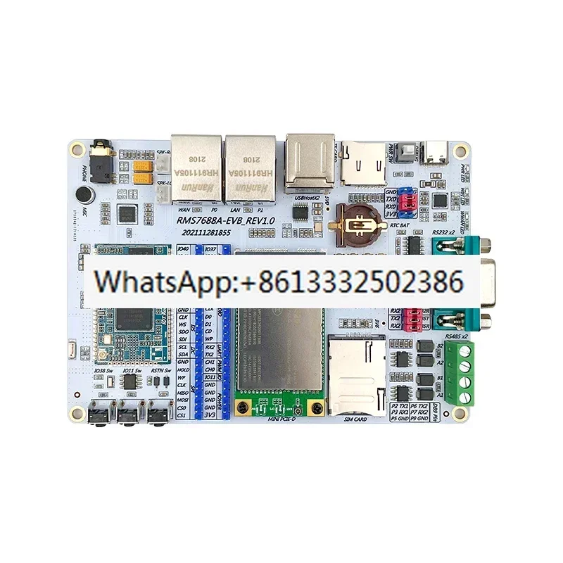 Модуль MT7688A Плата разработки Openwrt Последовательный порт Прозрачная передача 4G к Wi-Fi Умный дом
Модуль MT7688A Плата разработки Openwrt Последовательный порт Прозрачная передача 4G к Wi-Fi Умный дом