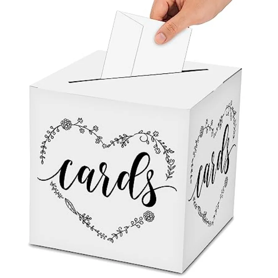 Classic Heart Elegant Card Box 1 Set Hot Stamping Card Receiving Box for Gift Envelope Money Wedding Bridal Baby Shower Birthda
Classic Heart Elegant Card Box 1 Set Hot Stamping Card Receiving Box for Gift Envelope Money Wedding Bridal Baby Shower Birthda