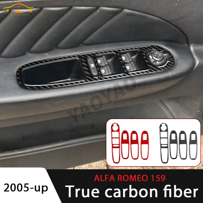 Car Window Lift Button Frame Trim Carbon Fiber Cover For Alfa Romeo 159 2004-2011 Car Interior Accessories
Car Window Lift Button Frame Trim Carbon Fiber Cover For Alfa Romeo 159 2004-2011 Car Interior Accessories