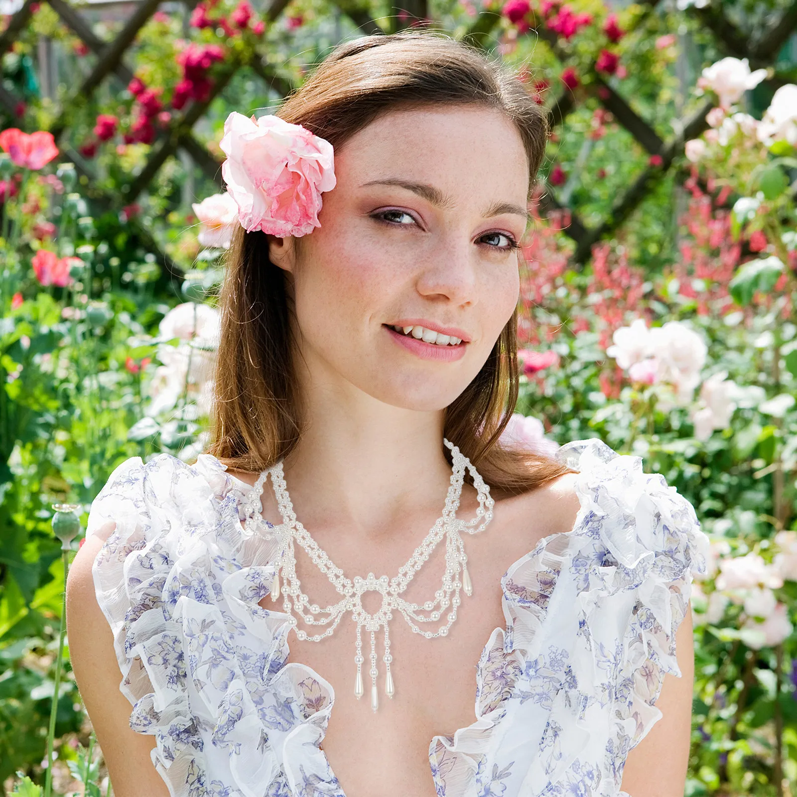 Faux Pearl Necklace Elegant Clavicle Chain Jewelry Wedding Party Decoration Trendy Neck Accessory for Women Casual Evening
Faux Pearl Necklace Elegant Clavicle Chain Jewelry Wedding Party Decoration Trendy Neck Accessory for Women Casual Evening