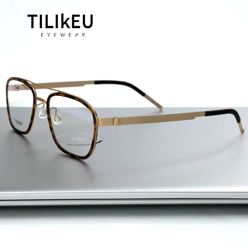 Denmark Brand Oversized Pilot-Style Pure Titanium Glasses Frame Men Screwless Retro Eyeglasses Optical Prescription Eye Glasses
Denmark Brand Oversized Pilot-Style Pure Titanium Glasses Frame Men Screwless Retro Eyeglasses Optical Prescription Eye Glasses