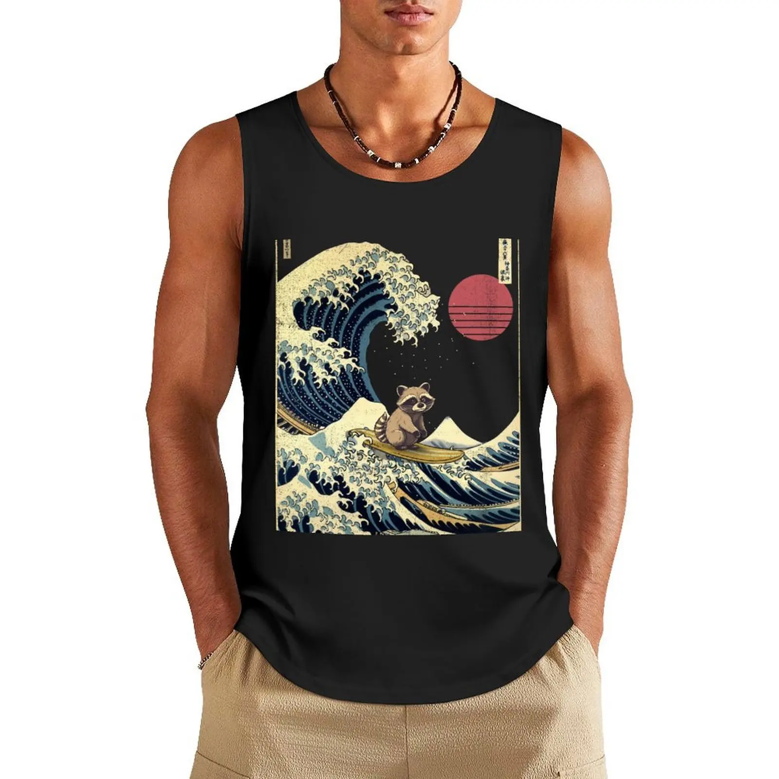 Raccoon Kanagawa Japanese Surfing Wave Tank Top Sleeveless top gym clothes men clothing men bodybuilding t shirt
Raccoon Kanagawa Japanese Surfing Wave Tank Top Sleeveless top gym clothes men clothing men bodybuilding t shirt